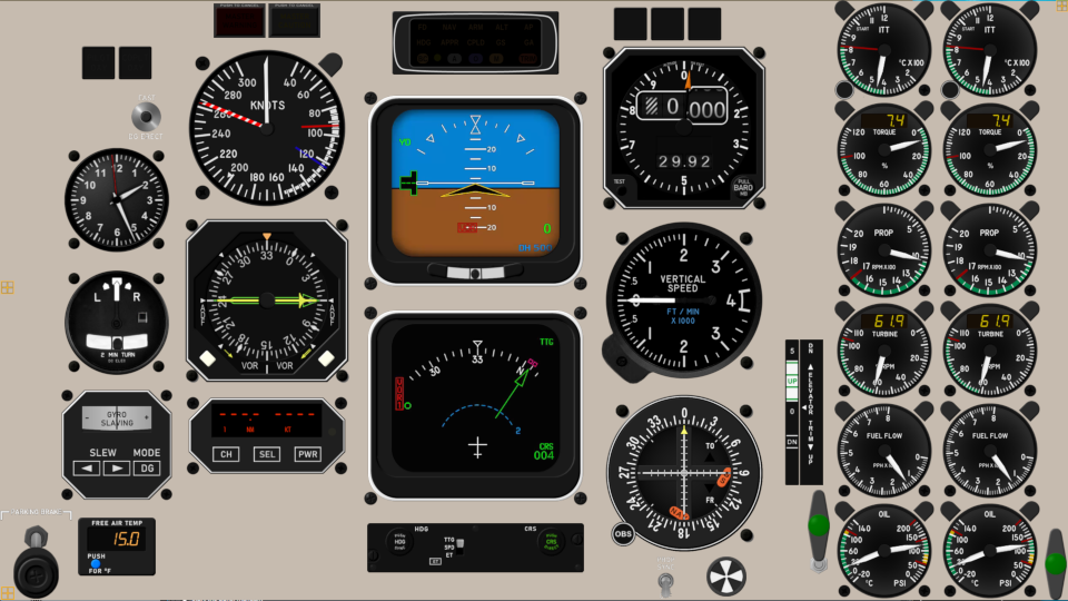 Beechcraft King Air 350 Panel Set