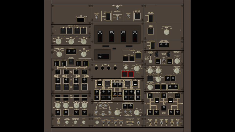 Boeing 747 Panel Set