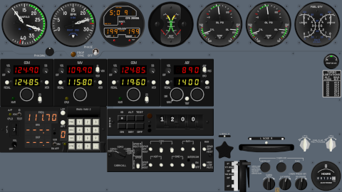 Cessna 414AW Panel Set