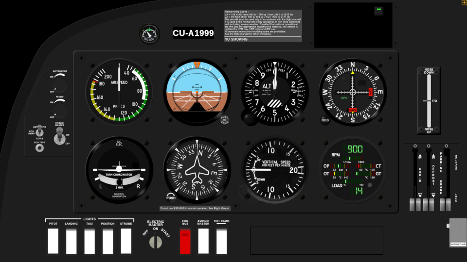 Diamond DA40 TDi Panel Set