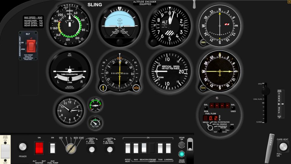 Cessna 182 RG Panel Set