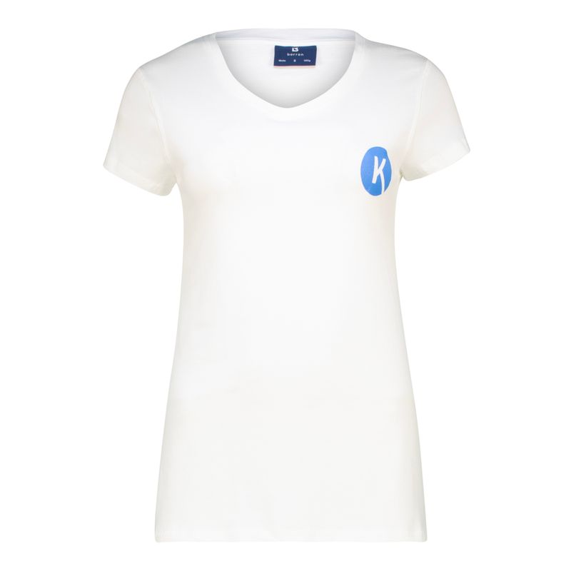 Koa Ladies T-Shirt White and Blue
