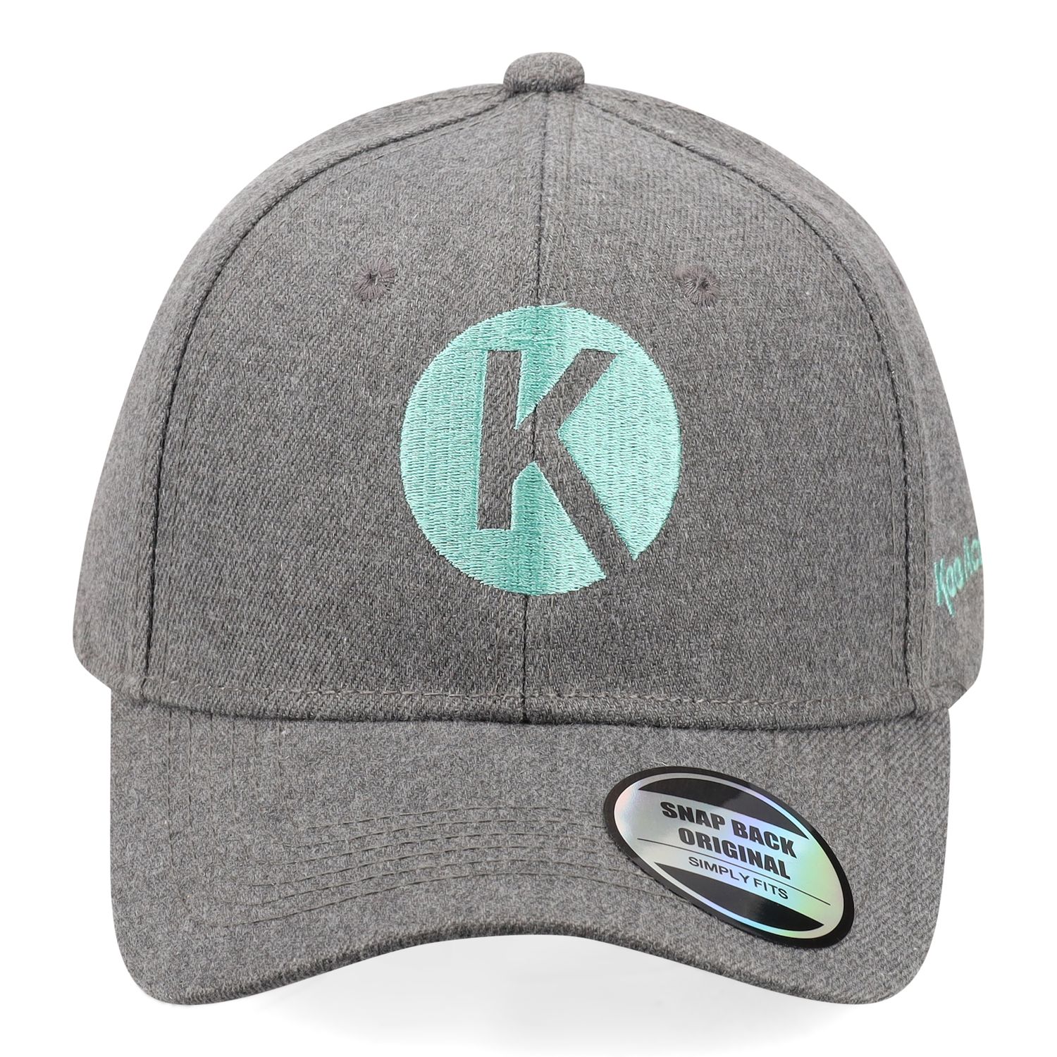 Koa Cap Grey and Turquoise
