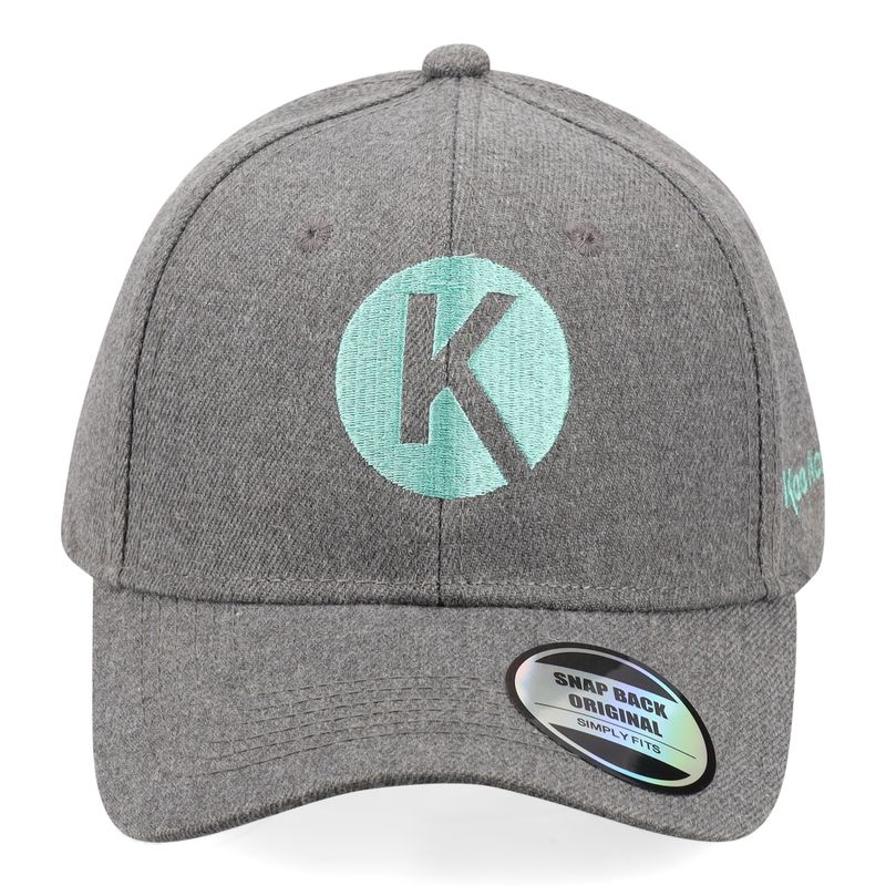 Koa Cap Grey and Turquoise