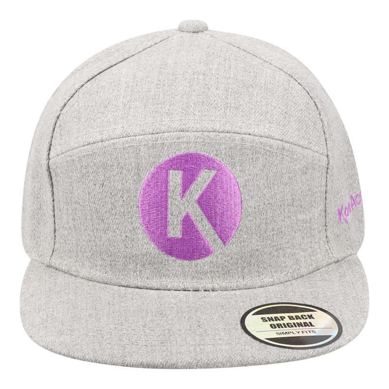 Koa Flat Peak Cap Grey and Purple