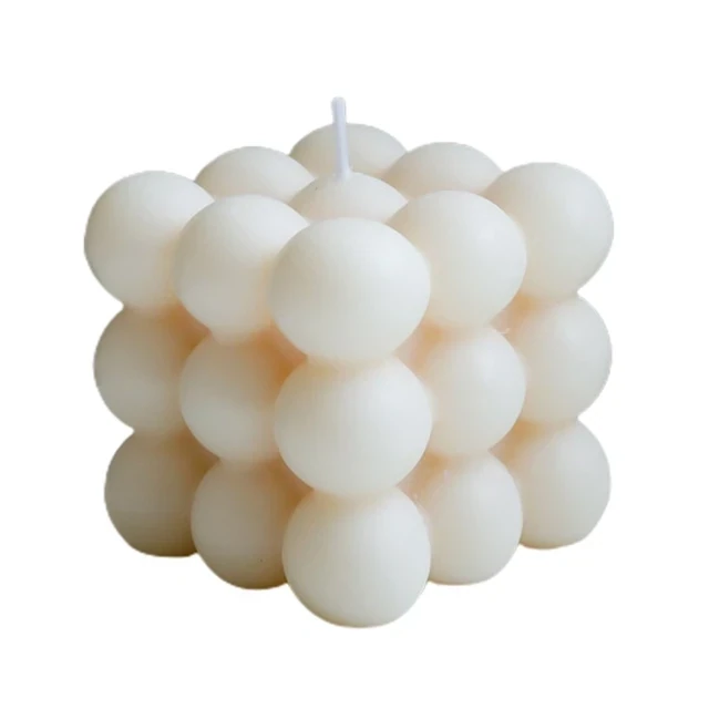 1pc Cube Wax Creative Bubble Cube Candle Soy Wax Home Decor Candle Scented Candle Sculptural