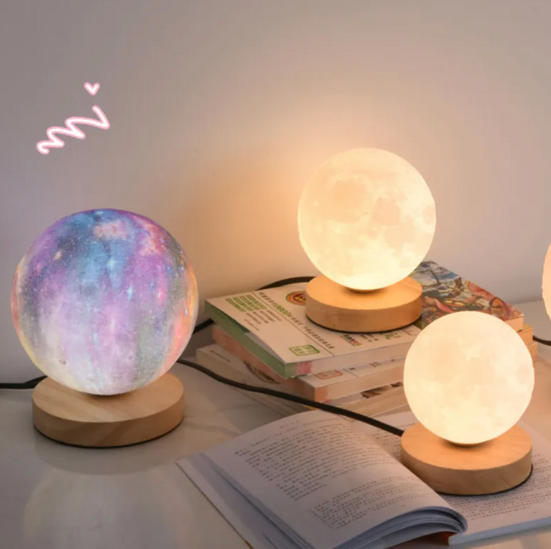 360° Rotation Magnetic 3D Moon Night Light