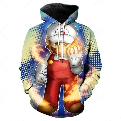 Chandail Mario Bros- feu