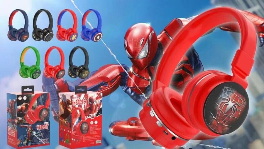 Casque Écouteur Bluetooth Super Héro (Spiderman)
