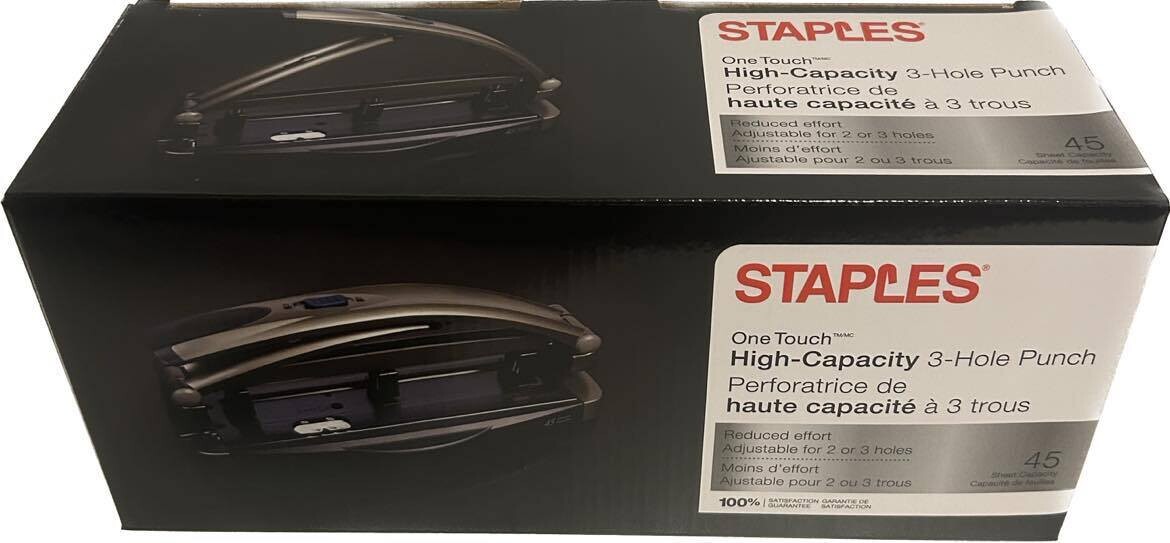 Perforatrice réglable à 3 trous Capacité 45 feuilles