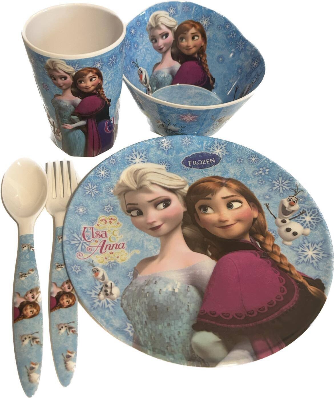 Ensemble 5 Mcx en Mélamine pour les Repas