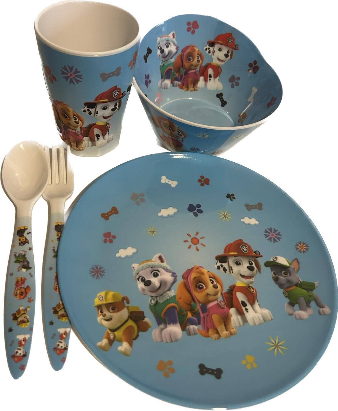 Ensemble 5 Mcx en Mélamine pour les Repas