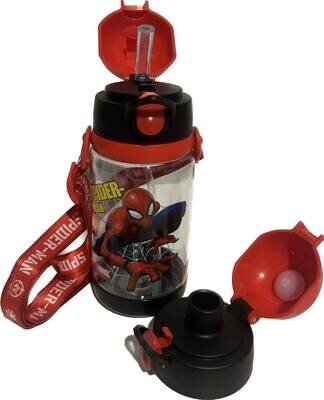 Bouteille de transport avec deux types de couvercle