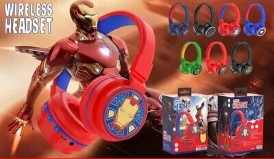 Casque Écouteur Bluetooth Super Héro (Iron Man)