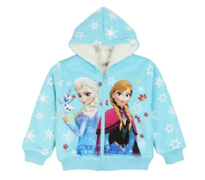 Veste Reine des Neiges turquoise doublé