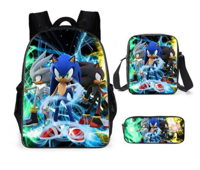 Sac à dos Sonic avec sac bandoulière et étuit a crayon