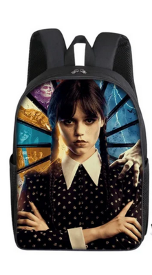 Sac à dos Mercredi Addams avec sac bandoulière et étuit a crayon