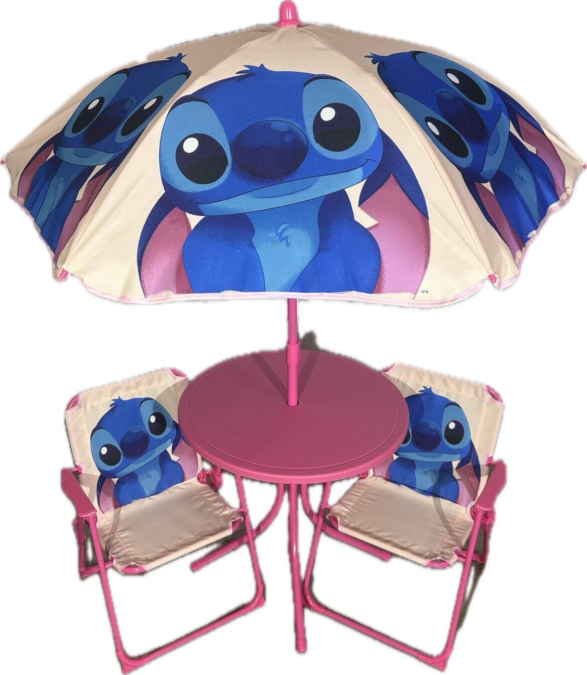 Ensemble de table parasol avec deux chaises- stitch