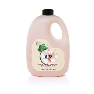 Mousse lactée pour le bain Noix de coco rose