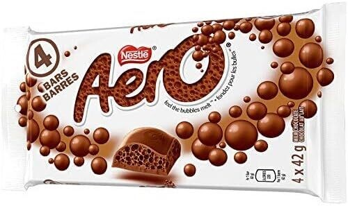 Nestlé AERO 4 barres de chocolats