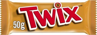 Twix 4 barres de chocolat au lait et caramel 200g