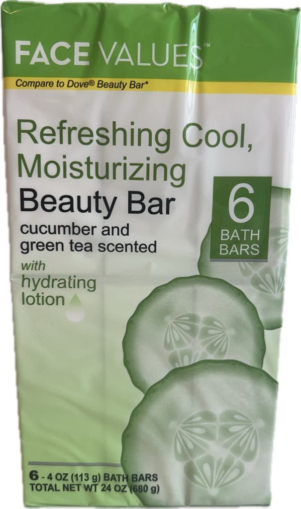 Barre de savon cocombre, 6 Barre de 113g