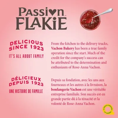 Vachon Passion Flakie pomme-framboise 305g