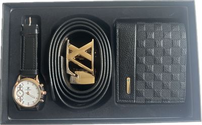 Ensemble ceinture, montre et porte feuille
