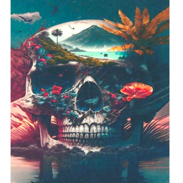 Peinture diamant 5D Crane et fleur