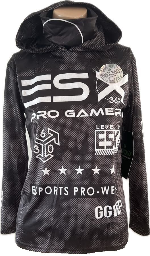 Chandail ESX avec cagoule- Noir