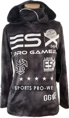 Chandail ESX avec cagoule- Noir