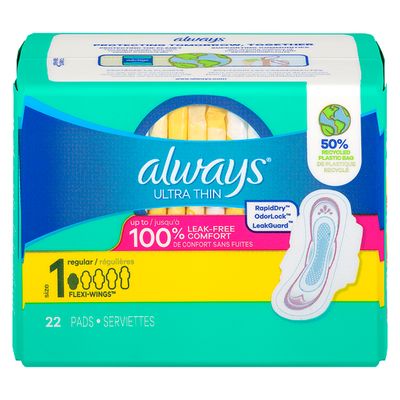 Always Régulier, 22 Serviettes