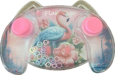 Jeux d'eau flamant rose