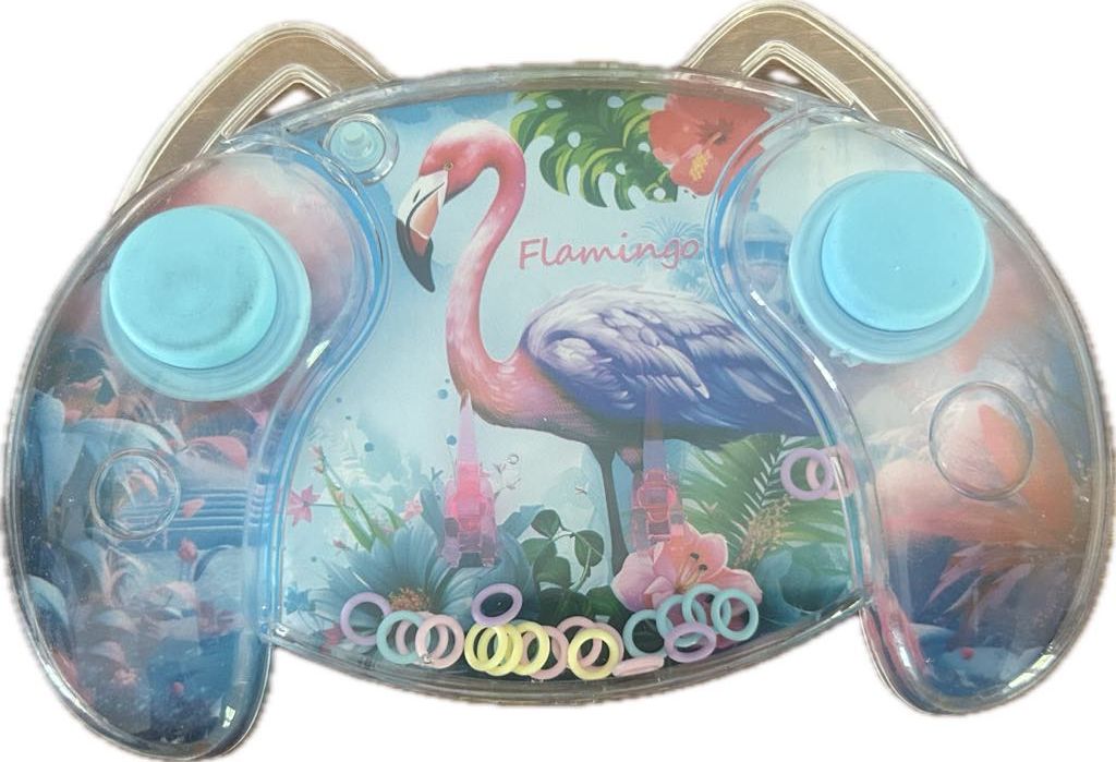 Jeux d'eau flamant rose