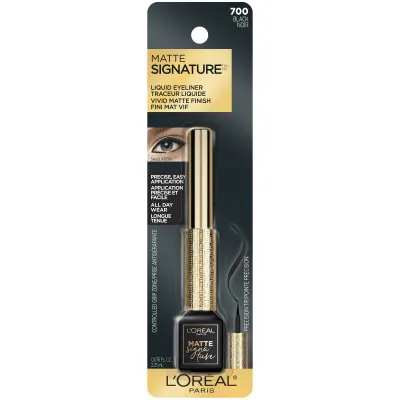 Mat Signature eye-liner liquide trempage finition mate vive noir #700