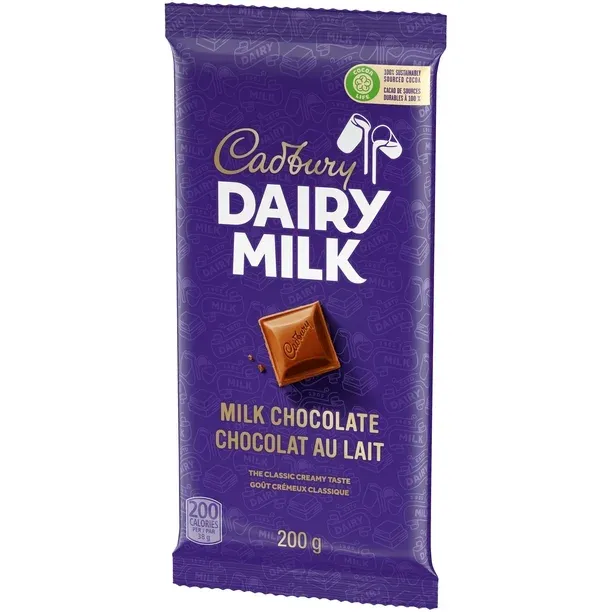 Barre de Chocolat Cadbury Dairy Milk Chocolat au lait