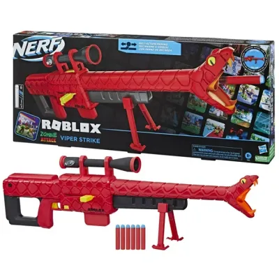 Nerf Roblox Zombie Attack : Viper Strike, blaster à fléchettes
