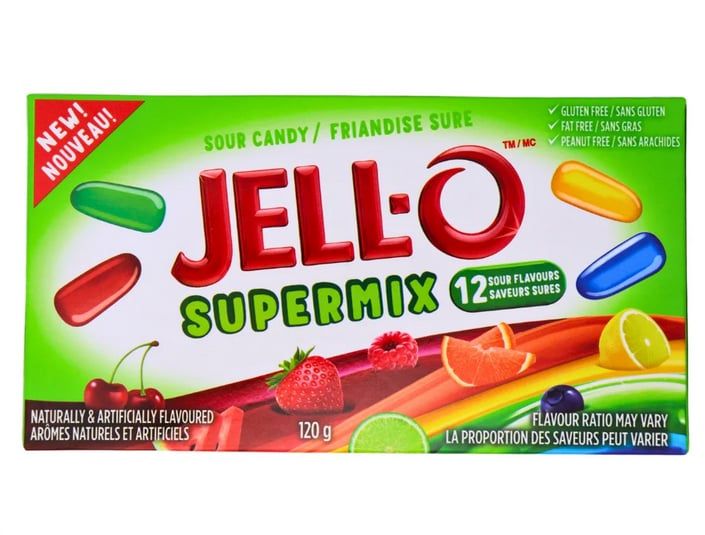 Jell-O Friandise sure Supermix 12 Saveurs