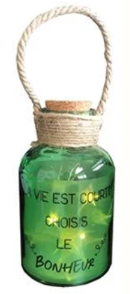 Décoration lumineuse (La vie est courte choisis le bonheur)
