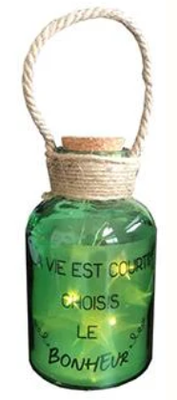 Décoration lumineuse (La vie est courte choisis le bonheur)