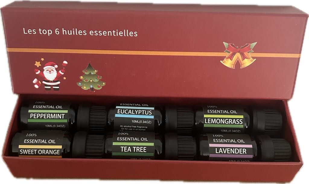 Coffre d'huile essentielle 6 Unités
