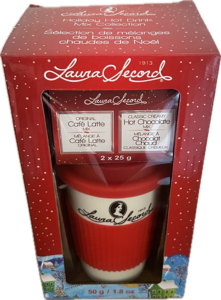 Tasse de transport Laura Secord avec 2 Chocolat Chaud