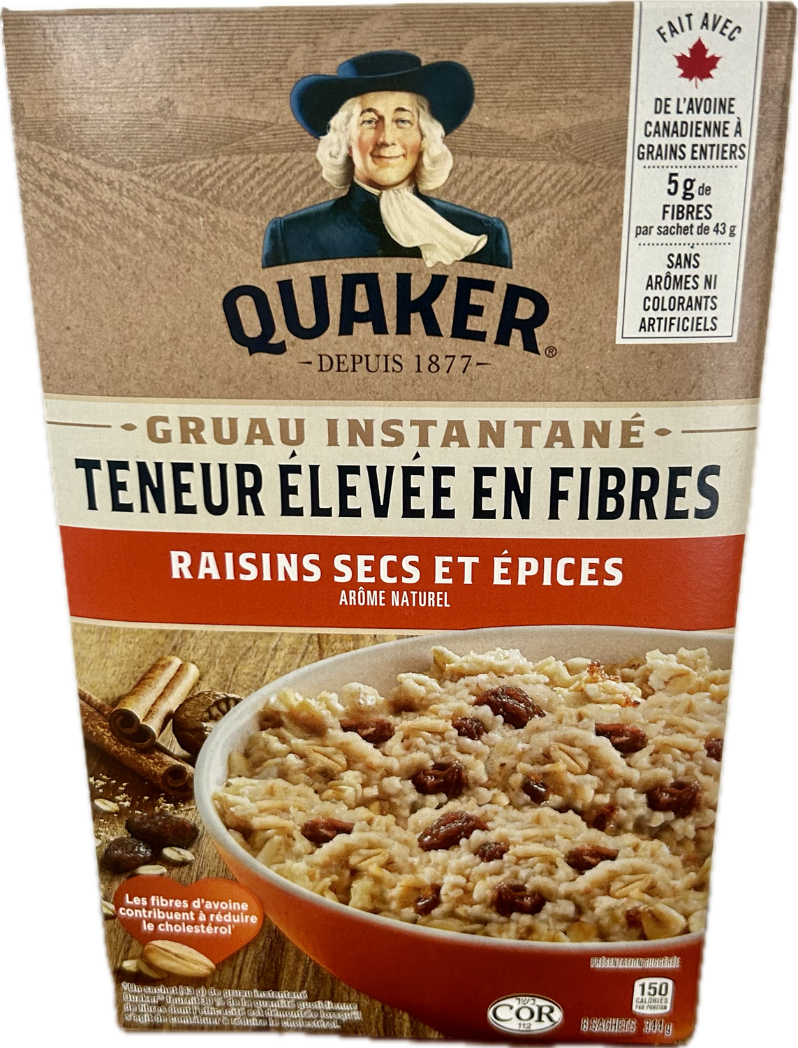 Gruau Quaker Raisin et Épices