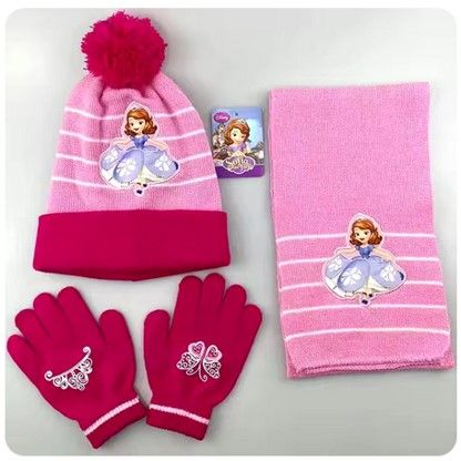 Trio tuque, mitaine et foulard