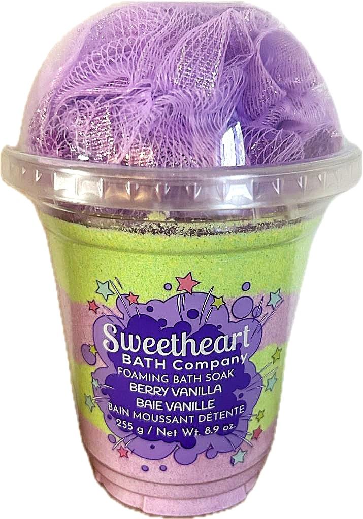 Bain Moussant avec houpette- Baie Vanille