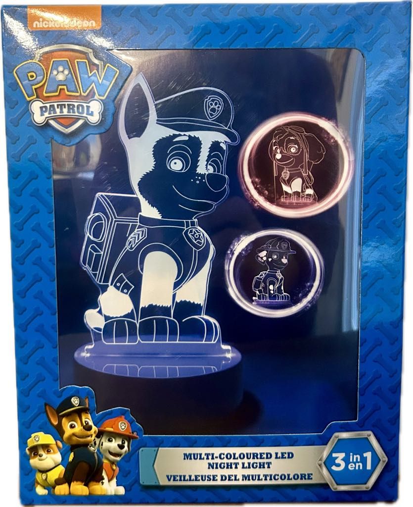 Veilleuse Pat Patrouille 3 en 1