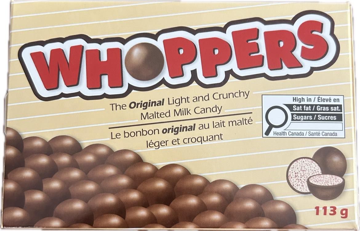 Bonbon Whoppers original 113g