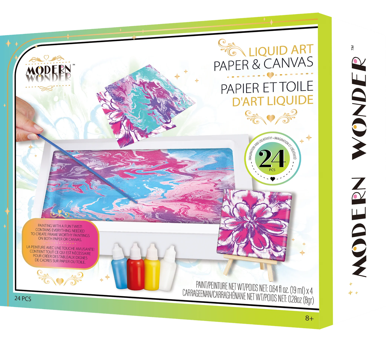 Papier et toile d'art liquide