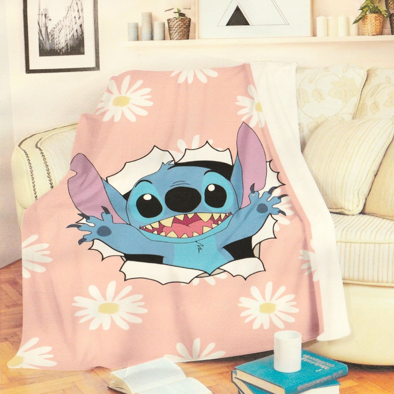 Couverture Stitch- Fleur de marguerite