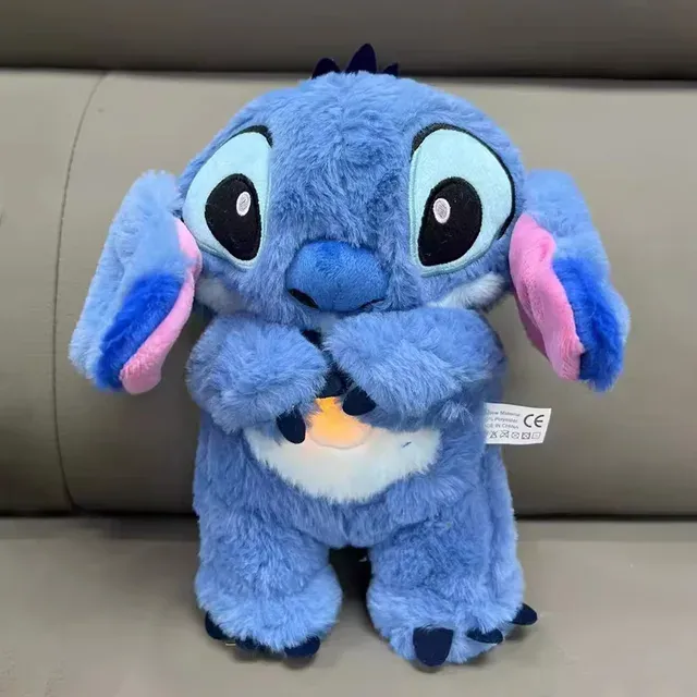 Peluche Stitch avec lumières musicales et mouvement de respiration